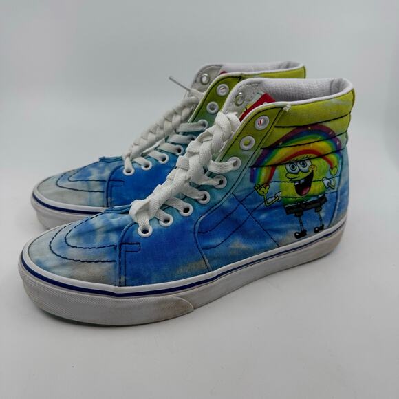 Vans Sk8-Hi Shoes SpongeBob SquarePants Imaginaaation Multi Unisex M6.5/W8 UK5.5 - Picture 6 of 12